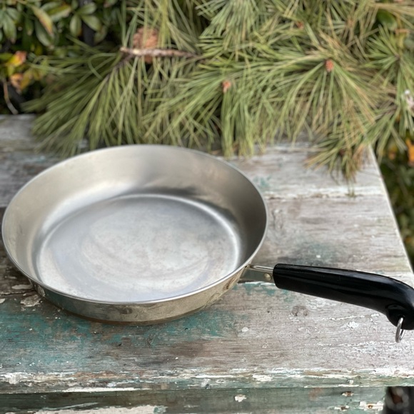 RevereWare Vintage 10 Inch Skillet Fry Pan Copper Bottom Clinton USA - Picture 2 of 7
